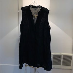 J Jill black Linen Dress